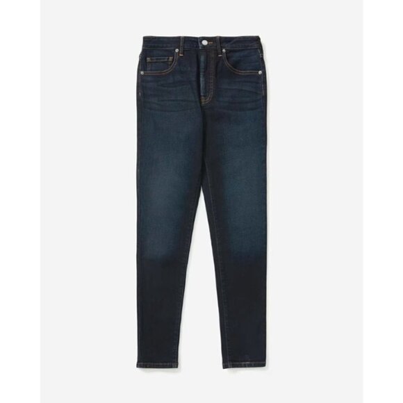 Everlane The Curvy High Rise Skinny Jeans in Dark Blue Wash 35 Womens denim pant - Picture 5 of 14
